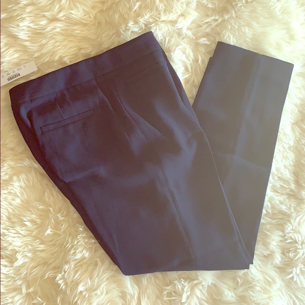 J Crew Navy French slim girl crop pant